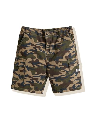 Image of Amazon Brand - Symbol Boy's Cotton Chino /Cargo Shorts | Elasticated Waistband | Age 6-14 Years
