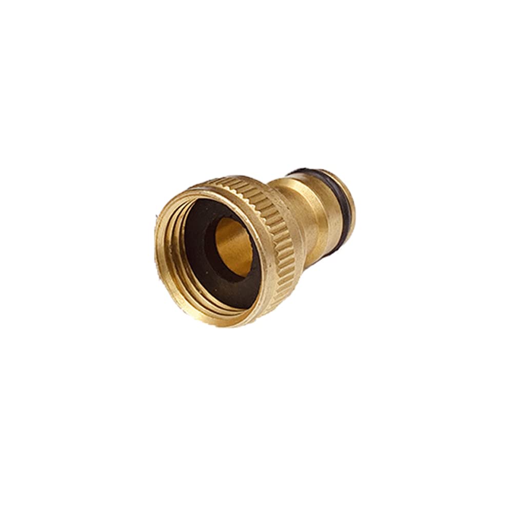 Adattatore Per Rubinetto Da Giardino In Ottone: Connettore Universale 2 In 1 Per Tubi 1/2 E 3/4 - 2