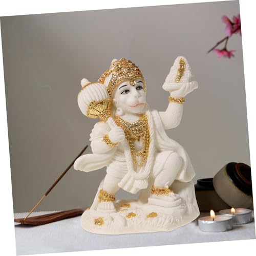 Statue Hanuman résine figurine décorative pour bureau chic - 8