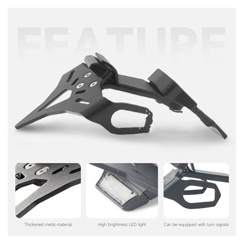 Support Plaque D'immatriculation Z900 Fixation Arrière sans Vibration