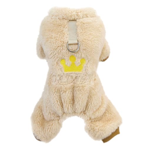 Izefia Hundepullover für den Winter, Wollpullover, Schweißhemd, warm, Pyjama, Prinzessinnenkrone, Pullover für kleine Hunde und Katzen, Größe M