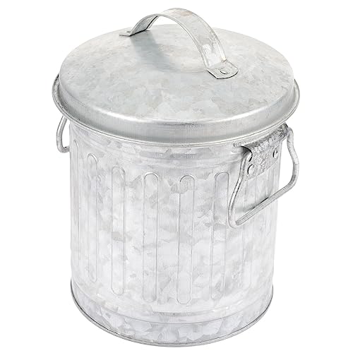 Pot de fleurs et mini poubelle de bureau avec couvercle BESPORTBLE