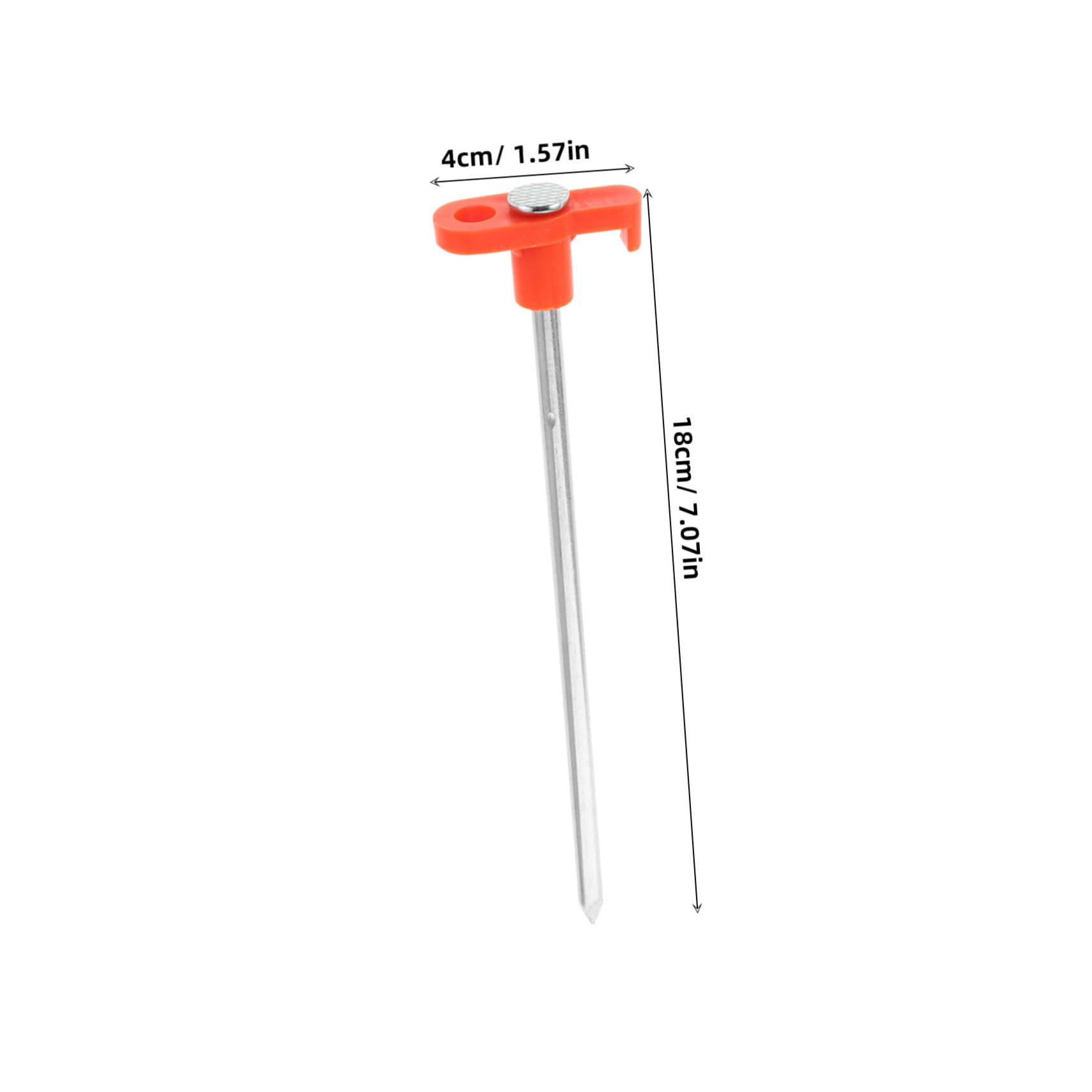 Leuchtende Zeltnägel 20 Stück 18cm aus Edelstahl und Kunststoff