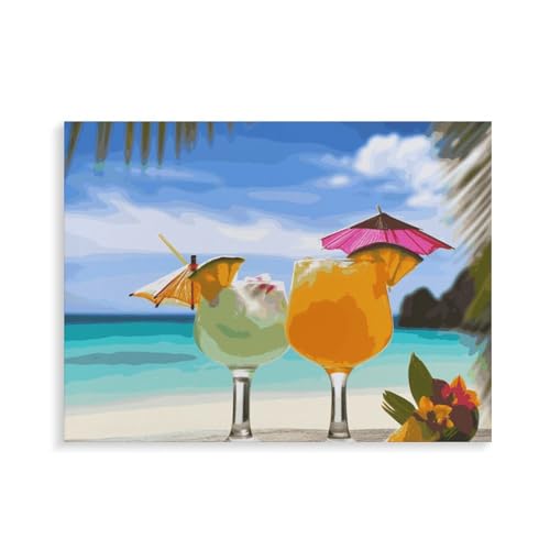 Peinture par numéros encadrés 40x30 cm BWQMNT pour adultes