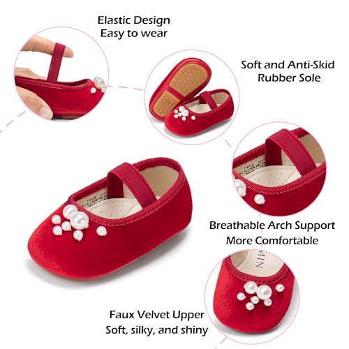 Image of PHIRAMIN Toddler Girl Mary Jane Dress Shoes-Little Girl School Uniform Shoes for Wedding Party