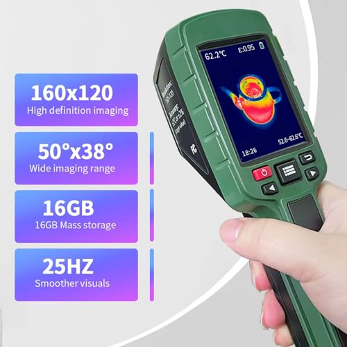 Imageur thermique haute résolution 25 Hz pour détection précise de -20 °C à 400 °C
