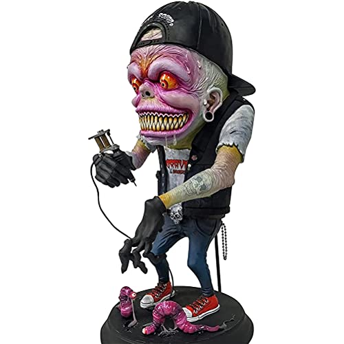 Tianbi Angry Big Mouth Statue, Horror Halloween Freak Figurines