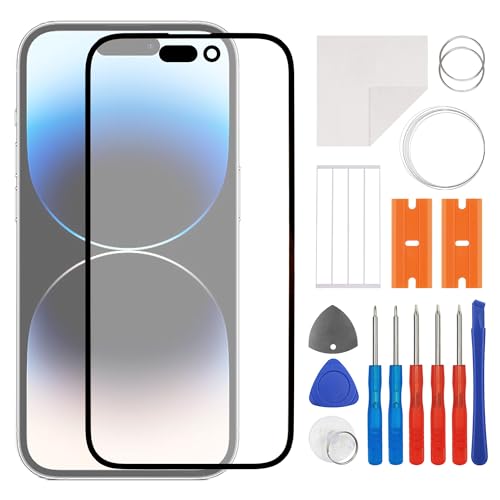Lentille de rechange écran avant + OCA pour iPhone 14 Pro avec kit