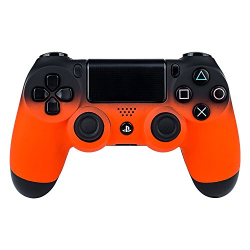 Preisvergleich Produktbild Soft Touch Orange Shadow Playstation 4 Rapid Fire Modded Controller 40 Mods for All Major Shooter Games, Auto Aim, Quick Scope, Sniper Breath, Drop Shot, Auto Run, Mimic and More