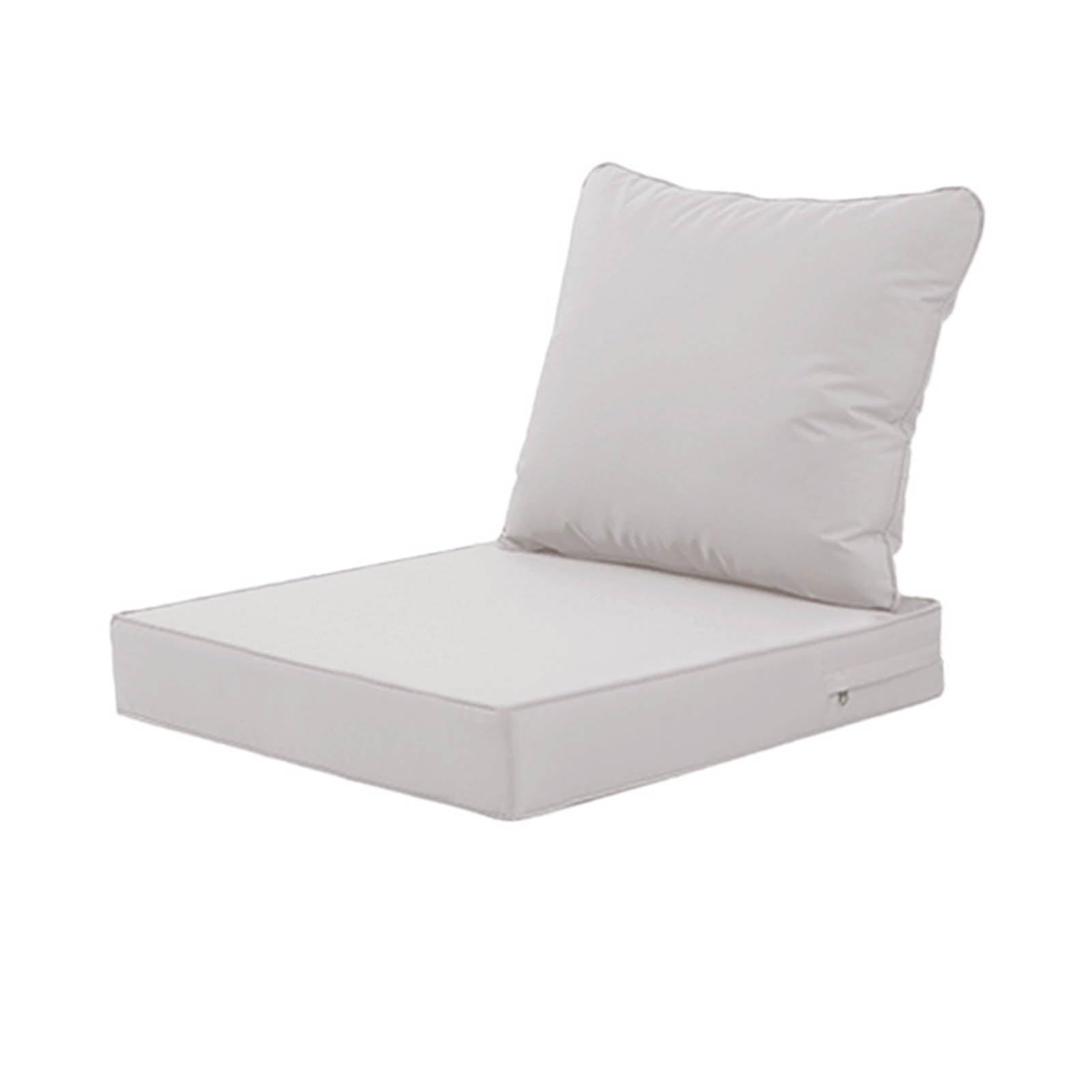 Poduszki do siedzenia i oparcia do salonu ogrodowego, zewnętrzne wodoodporne poduszki zewnętrzne salon do domu samochód biuro sofa i krzesło R 51*51*8+51*50
