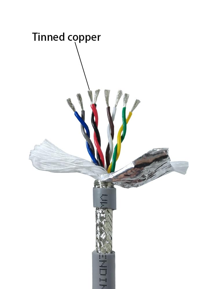 Cable de par trenzado blindado con aislamiento de PVC