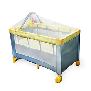 Luvlap Elegant Baby Playpen Playard for Kids/Toddlers, Folding Baby Bed Cum Cot/Convertible Crib – (Yellow)
