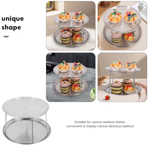 Soporte de exhibición de mariscos con diseño elegante de acero 8