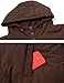 AMEBELLE Women's Oversized Hooded Puffer Jacket Quilted Lightweight Winter Warm Pullover Padded Hoodies Coat(2611-Brown-M)