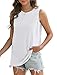 Sampeel Womens Tank Tops Loose Fit Camisole Sleeveless Tops Spring Fashion 2026 Basic Beach Tanks Business Casual Outfits White XXL