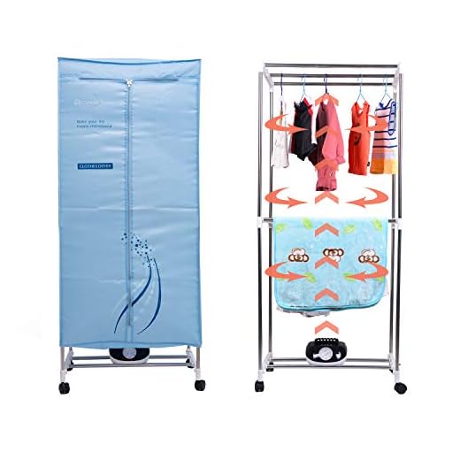 Concise Home elektrischer Wäschetrockner 1000W große Kapazität 15kg Doppel-Edelstahl energiesparende Innenkleidung Warmluft-Trockenschrank