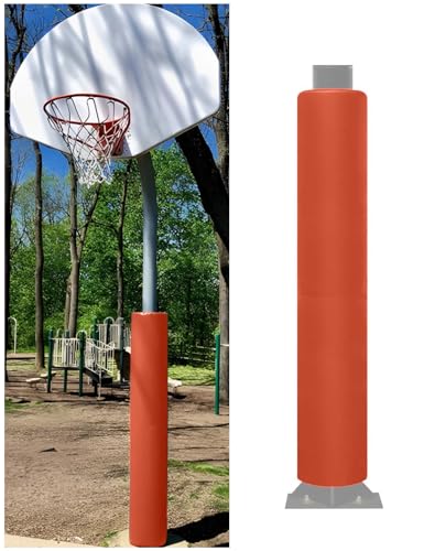 Protector para poste de baloncesto exterior resistente a impactos y clima en garaje 2