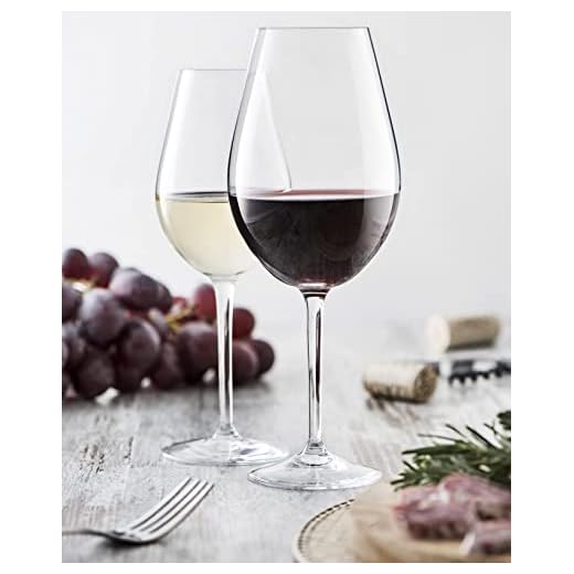 Vicrila - Copas de Vino Degustación 470 ml - Pack de 6 - Cristal Templado - Apto para Microondas y Lavavajillas