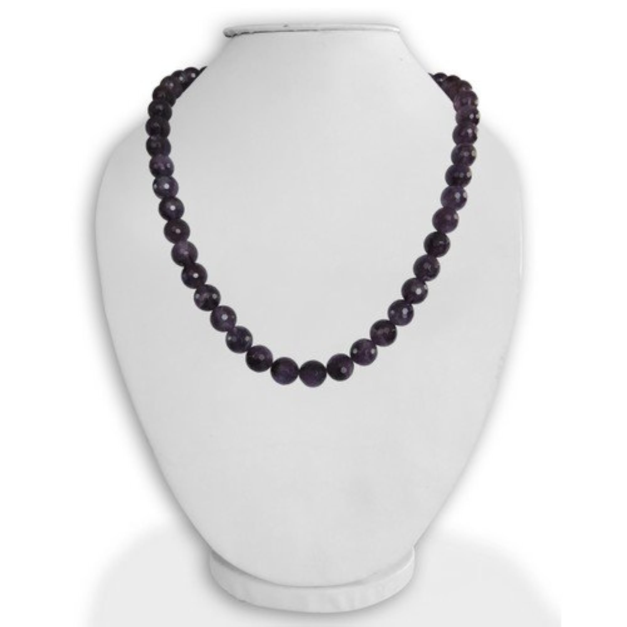 Ocean Amethyst Gemstone Beads Bold Necklace