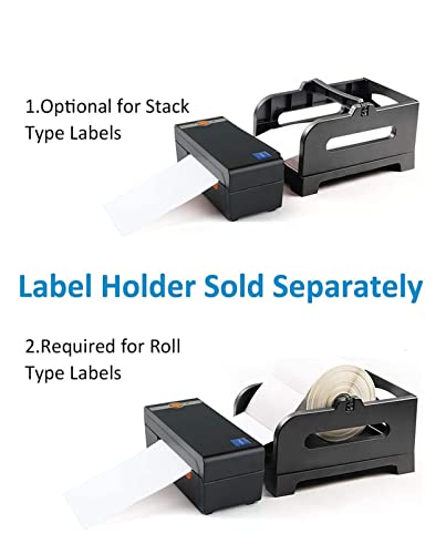 Image of 4 Inch Thermal Barcode Label Printer Commercial Grade High Speed Printer Compatible with USPS Barcode Printer 4x6 Printer(USB and Holder White)
