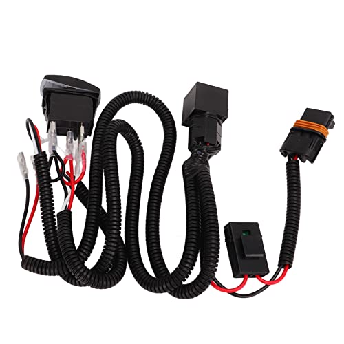 Kit de Faisceau de Relais de Klaxon électrique 12V 24V 40A Kit de Relais de Faisceau de Câblage de Klaxon Bobine de Cuivre Pur Ignifuge pour Cornes D'escargot de Camion de Voiture