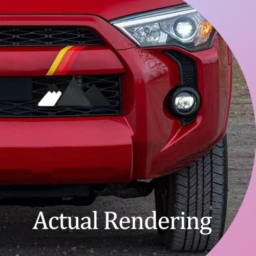 Image of Grille Decor Badge, Tri-Color Grille Insert Trims | Tri-Color Grille Badge Emblem Decoration Accessories Car Truck Label Fit for Most Vehicles