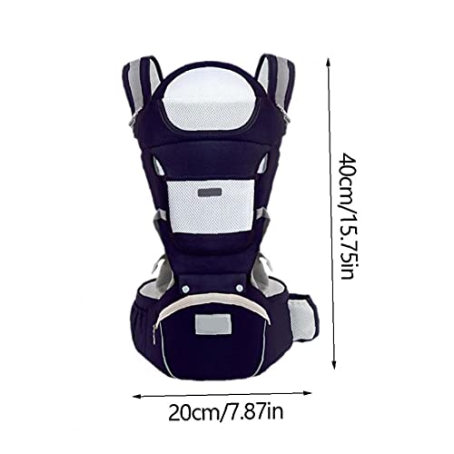 Hainice Babydragers met ergonomische heupstoel, schatvanger voor baby tot peuterdonkerblauw - Image 4