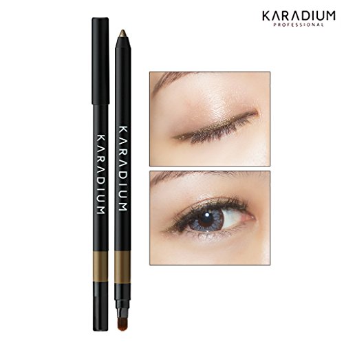[KARADIUM] Wonderful Eyes Auto Gel Eyeliner 0.5g / Gel Liner & Sharpner & Blending Brush/Waterproof Long-Lasting - 8 Colors (#4 shimmer copper)
