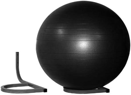 Wall-mount Storage Rack for Inflated Exercise Balls, Holds 1