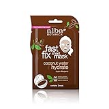 Alba Botanica Fast Fix Sheet Mask, Hydrate Coconut Water (Pack of 8)