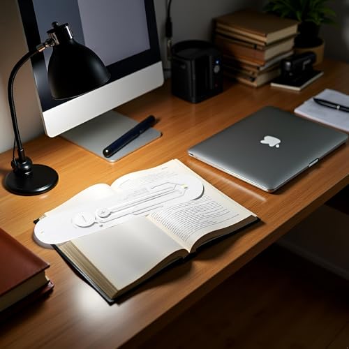 Image of LED Bookmark Light, Clip On, Portable, Novelty with 4000K Color Temperature for Business Trips, Flexible Neck, Dormitories, Classroom, Camping Portable