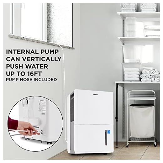 Ivation 50‑Pint Dehumidifier with Built‑In Pump