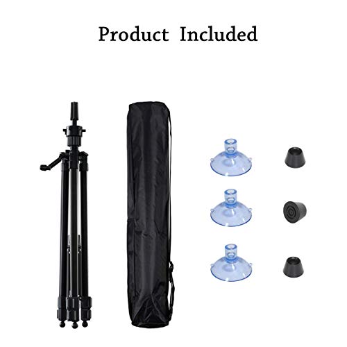 image for Dansee Wig Stand Tripod, Metal Mannequin Head Stand Adjustable 24