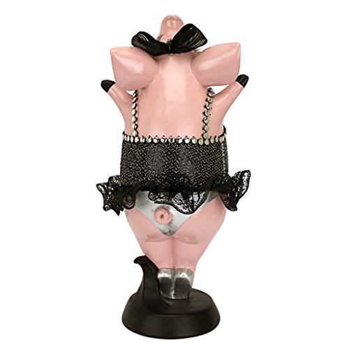 Design Toscano Hog Heaven Twinkle Toe Pig Statue, Multi/Color - Image 4