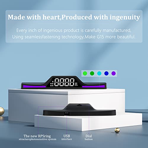 Awolimei Digital Speedometer For Car G15 ，Heads Up Display For Cars With Overspeed Alarm, Fatigue Driving Alarm，Usb Plug And Play，Suitable For All Car (G15) #TOP5