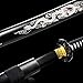 1060 High Carbon Steel Full Tang Traditional Heat/Clay Tempered Hand Forged Katana Sword with Dragon Engraving, Black Blade and Scabbard – Combat-Ready Japanese Samurai Sword