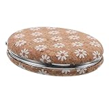 Ispirazione floreale classica: il mini specchio floreale per borsetta vanta un sofisticato motivo floreale vintage per specchietti da trucco, che unisce moda e funzionalità per migliorare il tuo processo di bellezza e lo stile quotidiano, specchio da trucco tascabile portatile, specchio pieghevole vintage
