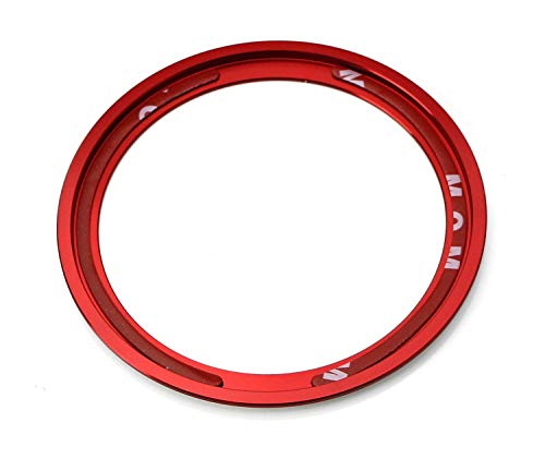 image for iJDMTOY Red Aluminum Surrounding Decoration Ring Trim Compatible with 