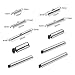 PH PandaHall 200pcs Slide On Clasp, 5 Sizes End Tubes Clasp Slider End Caps Crimp Tube Buckle Clasps for Bead Looms Seed Bead Multi-Strand Necklace Jewelry Making, 10/13/20/25/30mm