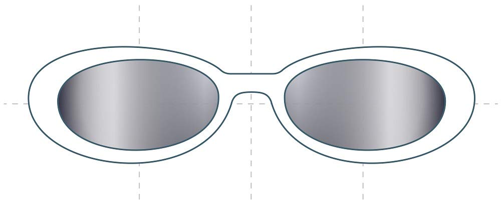 Sunglass Fix Replacement Sunglass Lenses Compatible for Nike Reveal I 53mm (Non-Polarized Extrm Slv Mirror DrkBlck Pair-SFxEdge)