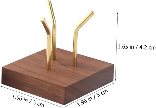 Miniatura 9 de LIFKOME Soporte de exhibición de madera de tres clavijas, base de exhibición de bolas de cristal, resistente y ligero para colecciones pequeñas