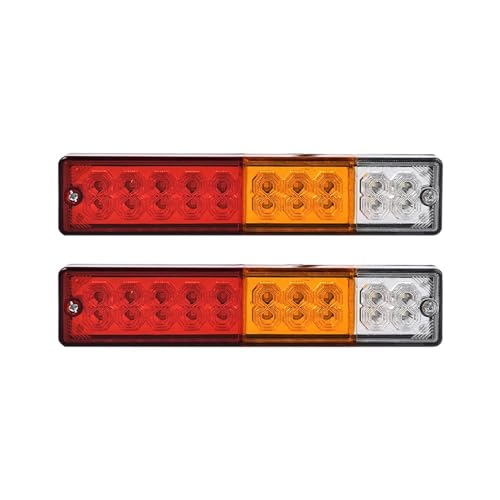 CAIDIS Piloto posterior Luz Trasera De Remolque De 2 Piezas De 12 V/24 V, 20 LED, Señal Giro Para Camión, Luz Advertencia Para Camión PILOTO TRASERO(12V 24V)