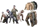 Elite Tribe Emerson G3 Combat Shirt Pants Tactical Military BDU Uniform (Shirt Ranger Green, Medium)