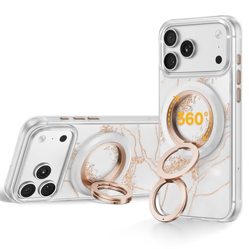 Image of SYNCWIRE Magnetic Phone Ring Holder, for MagSafe Phone Grip Stand Kickstand | 360 Rotation, Double-Sided Magnet, Cell Phone Grip Finger Holder, for iPhone 17 16 15 14 13 12 Pro Max, MagSafe Accessories