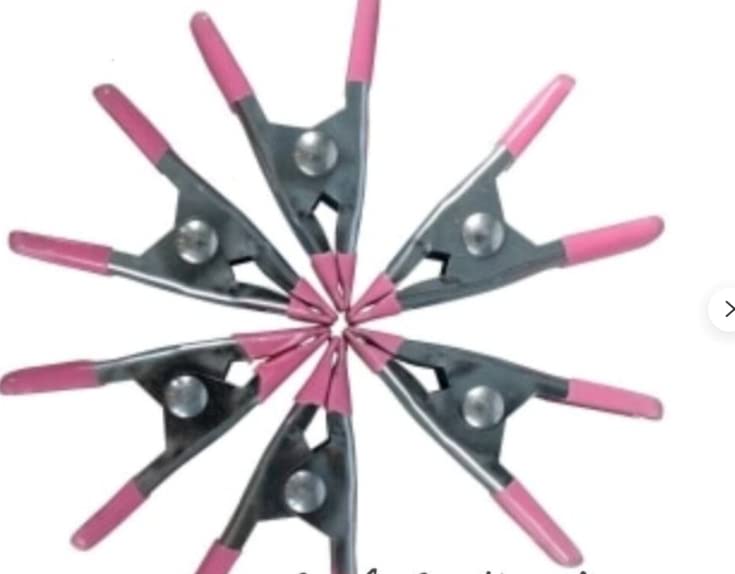 Crafters Square Craft Claps 2 inch Heavy Duty Spring Clamps - 6 pc Set-Exclusive