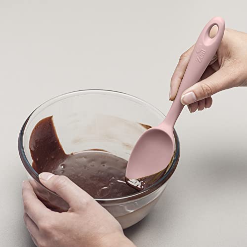 Zeal Silicone Spatula Spoon, Non-Stick Flat-Ended Cooking Spoon Spatula for Scraping Scooping and Stirring - Image 4