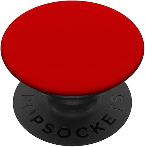PopSockets - Soporte y agarre para teléfonos y tabletas, color rojo, Negro