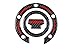 REVSOSTAR Real Carbon Look Gas Fuel Cap, Tank Cap, Tank Protector Pad, Fuel Cap Decal for Yzf R6 2001-2015