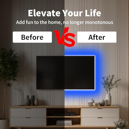 Image of 6.56FT /2M Blue COB LED Strip Light, USB Powered Cuttable LED Tape Lights, 640 LEDs High Bright CRI93+ Flexible Dimmable Lights for Bedroom TV Backlight Cabinet Decor