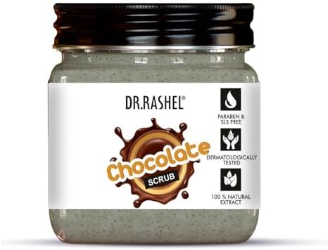 Dr.Rashel CHOCOLATE Scrub for Reducing Darkspot, Glowing & Moisturizing Skin Scrub (380 ml)